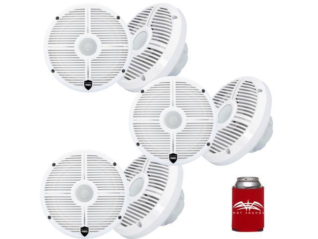 Wet Sounds - Three Pairs Of RECON 6 XW-W Recon Series 6.5' 60-Watt RMS Coaxial Speakers With White XW Grilles