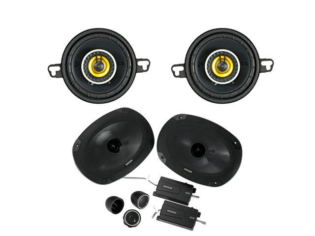 Kicker CS 6x9 + 3-1/2' Component Speakers Compatible with select Chevrolet Dodge & Toyota
