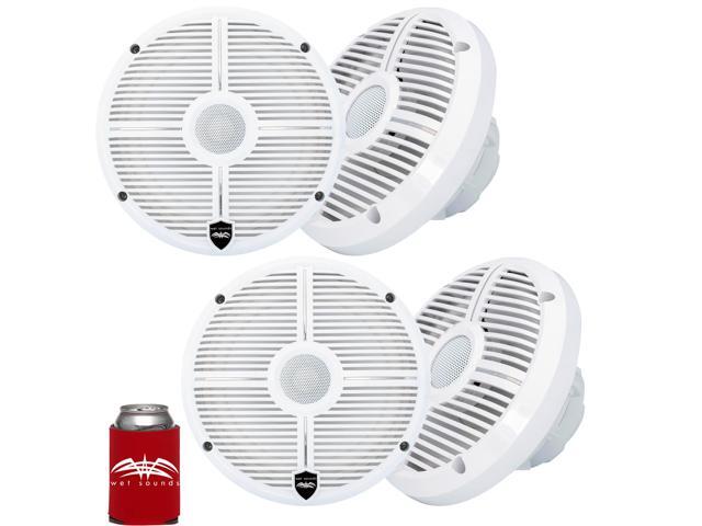 Wet Sounds - Two Pairs Of RECON 6 XW-W Recon Series 6.5' 60-Watt RMS Coaxial Speakers With White XW Grilles
