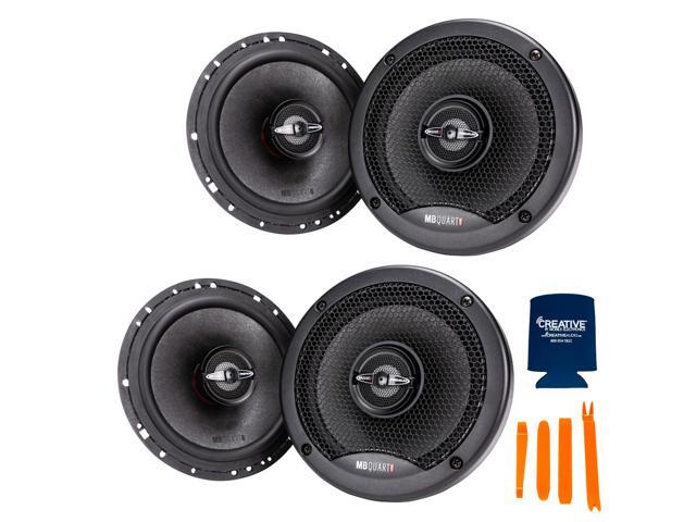 MB Quart - 2-Pairs of Premium PK1-116 6.5' Coaxial Speakers