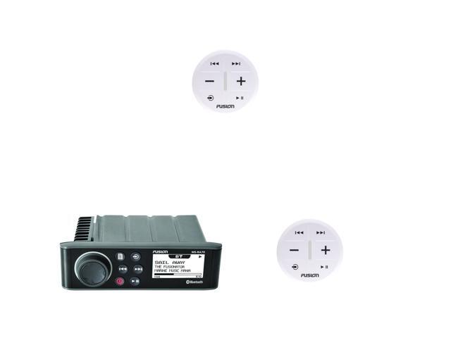 Fusion Entertainment MS-RA70 Marine Entertainment System with Bluetooth With (2) Fusion MS-ARX70W ANT Wireless Stereo Remote - White