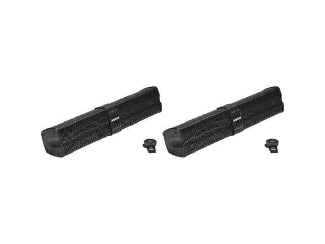 Kicker (2) 47KPB1 PowerBar KPB1 20-inch BlueTooth Powered UTV Soundbar, Black Weather-Proof Enclosure Bundle