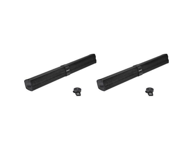 Kicker (2) 47KPB2 PowerBar KPB1 34-inch BlueTooth Powered UTV Soundbar, Black Weather-Proof Enclosure Bundle