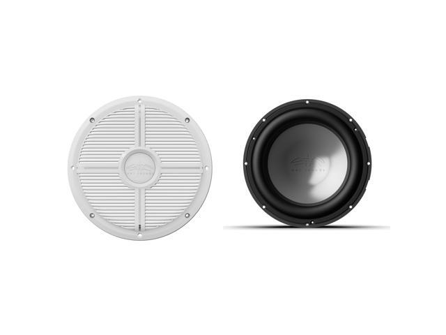 Wet Sounds REVO 12 FA S2 V3 - REVO Series 12' Free Air 2 Ohm V3 Subwoofer, Black and Wet Sounds REVO 12 XW-W GRILLE V3 - White XW Style Closed...