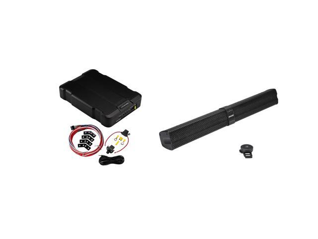 Kicker 47KPB2 PowerBar KPB2 34-inch BlueTooth Powered UTV Soundbar, Black Weather-Proof Enclosure w/ 51HS12 Hideaway Compact Powered Subwoofer,...