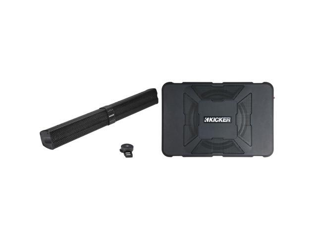 Kicker 47KPB2 PowerBar KPB2 34-inch BlueTooth Powered UTV Soundbar, Black Weather-Proof Enclosure w/ 51HS8 Hideaway Compact Powered Subwoofer,...