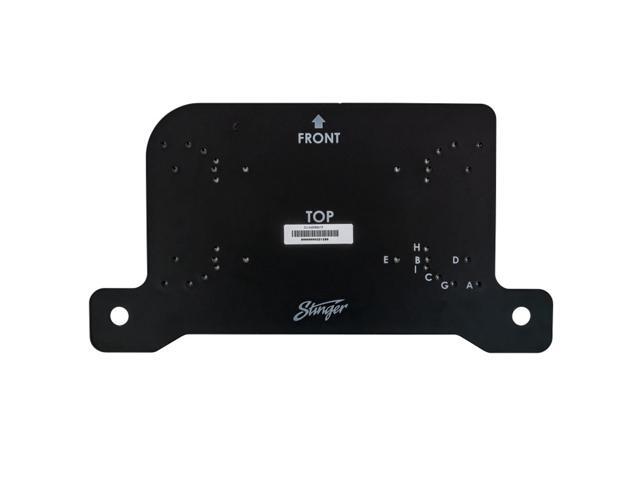 Stinger - Passenger Side Under-Seat Amplifier Mounting Bracket for Select Jeep Wrangler JL and Gladiator JT Vehicles - Black - image 2