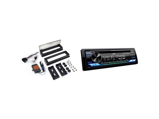 JVC KD-T920BTS CD Receiver featuring Bluetooth with HDK001X - Radio Replacement Kit compatible with 98-13 Harley Davidson Motorcycles