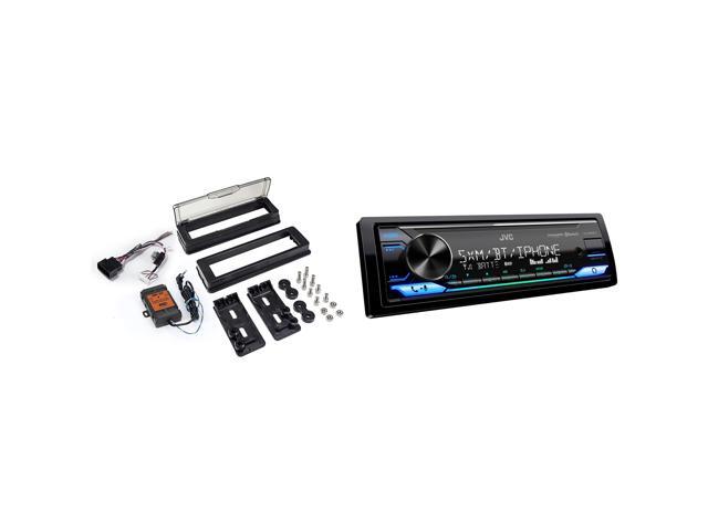 JVC KD-X380BTS Digital Media Receiver with HDK001X - Radio Replacement Kit compatible with 98-13 Harley Davidson Motorcycles
