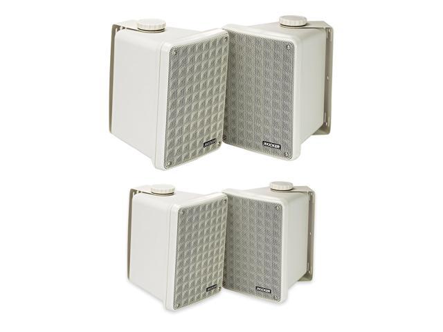 Kicker KB6 Indoor Outdoor Grey Speakers 2 Pair for Patio, Dock & Garage