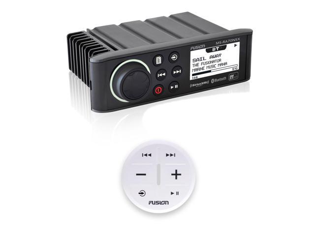 Fusion MS-RA70NSX Marine Entertainment System With Wireless Remote - White