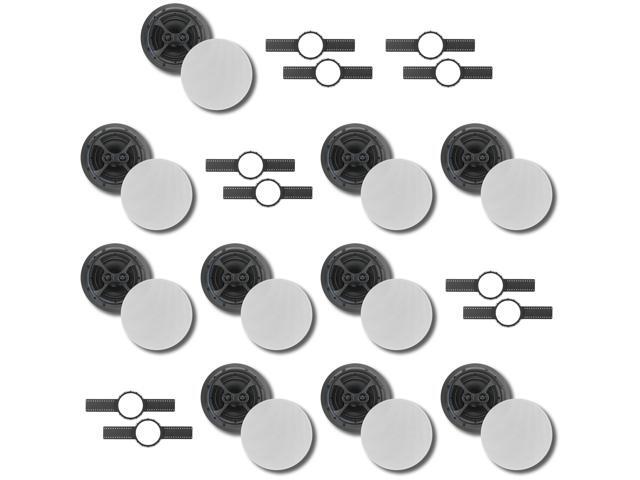 (10) KLH Faraday Series F-6800-DVC 8' IN-CEILING SPEAKER + KLH INSTALLATION KIT
