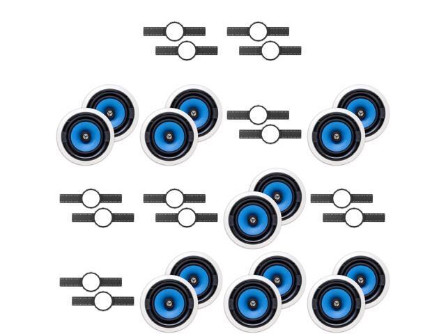7 (PAIR) MS3800 8' IN CEILING SPEAKER + INSTALL KIT (PRE-CONSTRUCTION BRACKETS)