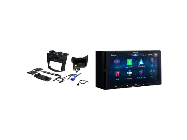 Alpine iLX-W670-S 7-Inch Mech-less Receiver w/ PAC RPK4-HD1101 2003-07 Honda Accord Installation Kit Bundle