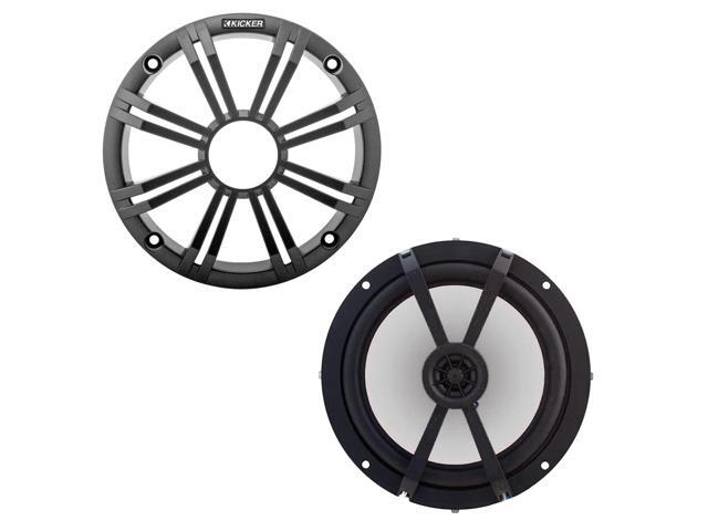 Kicker Single 6.5in LED Speaker Charcoal Grille DIY Boom Box Kit