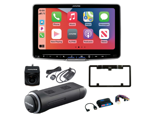 Alpine ILX-F509 Halo9 9' Receiver Compatible with Wireless Android Auto & Apple CarPlay with Steering Wheel Interface, Satellite Tuner, and Back up...