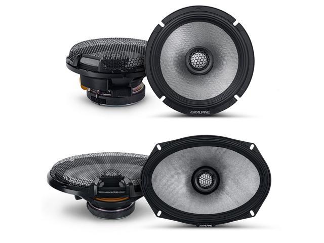 Alpine 6.5' & 6x9' R2 High-Resolution Speaker Bundle - A Pair of R2-S69 2-Way Coaxial Speakers & a Pair of R2-S65 6.5' Coaxial Speakers