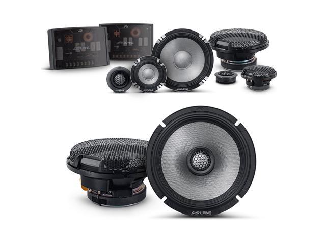 Alpine 6.5' R2 High-Resolution Speaker Bundle - A Pair of R2-S6533-Way Component Speakers & a Pair of R2-S65 6.5' Coaxial Speakers