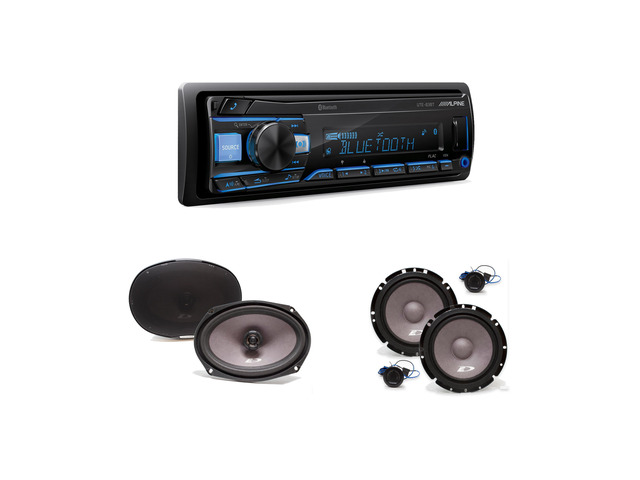 Alpine UTE-83BT with SXE-1751S 6.5in & SXE-6926S 6x9 Speakers