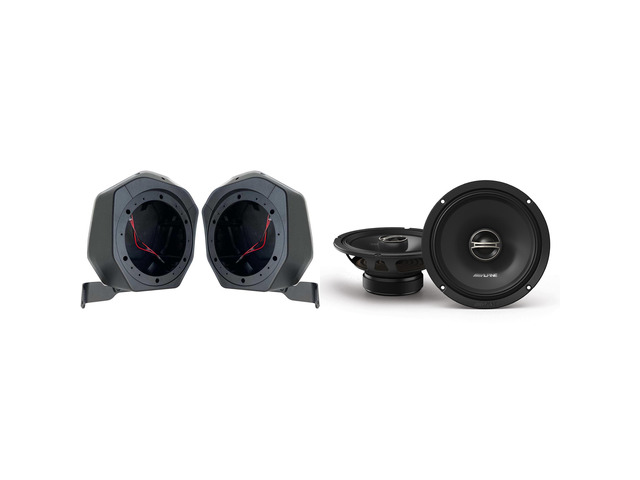 Alpine DM-65-G 6.5' Coaxial Speaker Set & BR-2B65U 21-23 Bronco 2-Door Speaker Upgrade Pods