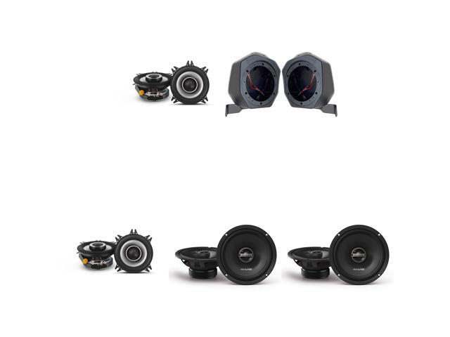 Alpine Bronco (2) S2-S40 - Next-Generation S-Series 4' & (2) DM-65-G 6.5' Coaxial Bundle & BR-B65U 6.5' Rear Speaker-Pod Add Ons