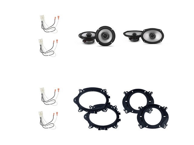 Alpine Speakers 6.5 & 6X9 inch for Ford F-150 2015-2024 Upgrade Kit - 2 Pairs of S2 Series with Adapters and Harness, Car Audio Front & Rear Door...