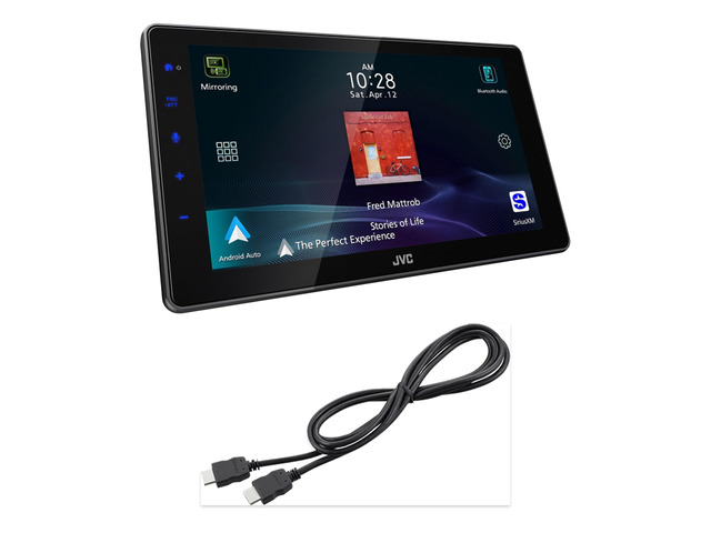 JVC KW-Z900W 9in CarPlay Stereo + KS-U60 HDMI Extension Cable