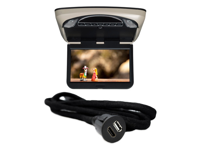 Voxx VXMTG10 10.1in DVD Overhead with HDH12 HDMI USB Extension