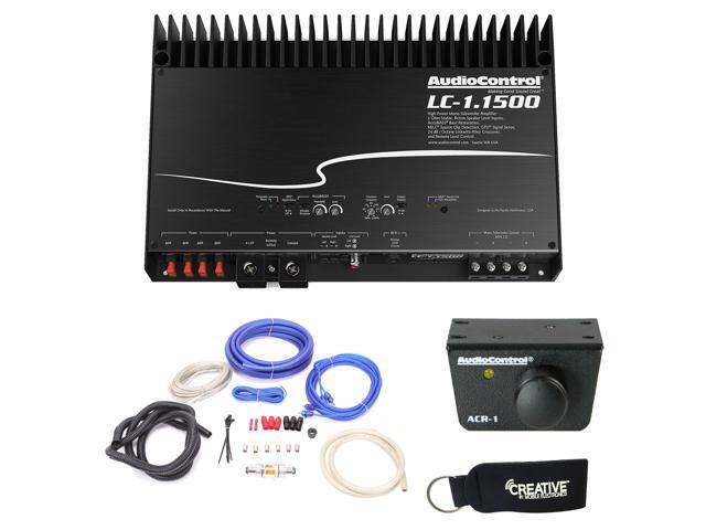 AudioControl LC-1.1500 amplifier, ACR-1 Dash Remote, And Wiring Kit