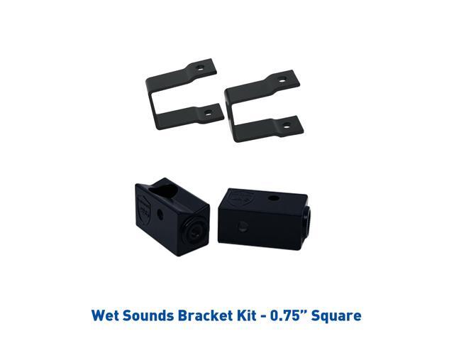 Wet Sounds Stealth Mounting Bracket Kit - Slider bracket and Square .75' Tube clamp