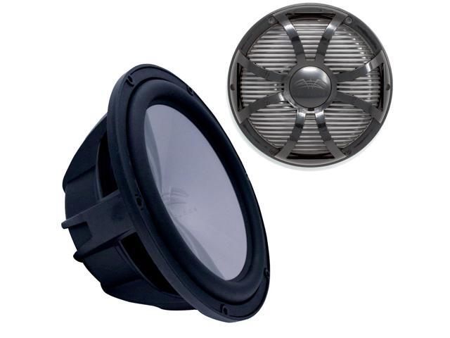 Wet Sounds REVO12HPS4-B Revo High Power 12' Subwoofer with Grill - Black Subwoofer & Black Closed Face SW Grill