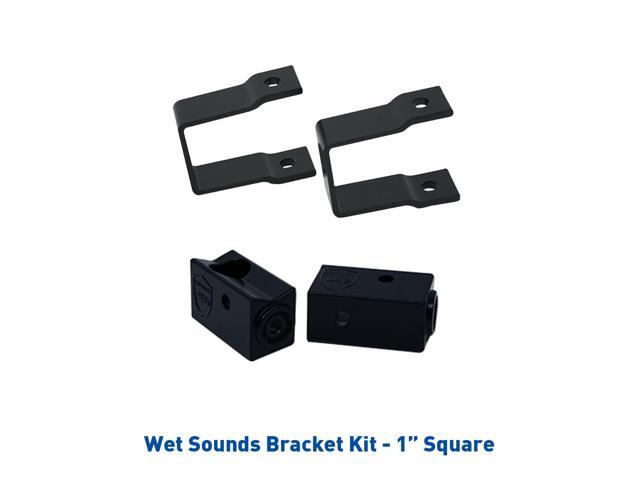 Wet Sounds Stealth Mounting Bracket Kit - Slider bracket and Square 1' Tube clamp