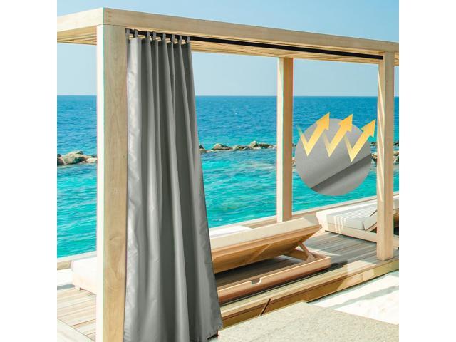 Yescom 54'x96' Outdoor Curtain Tab Top Drape UV30+ Pergola Porch Cabana Garden 1 Piece