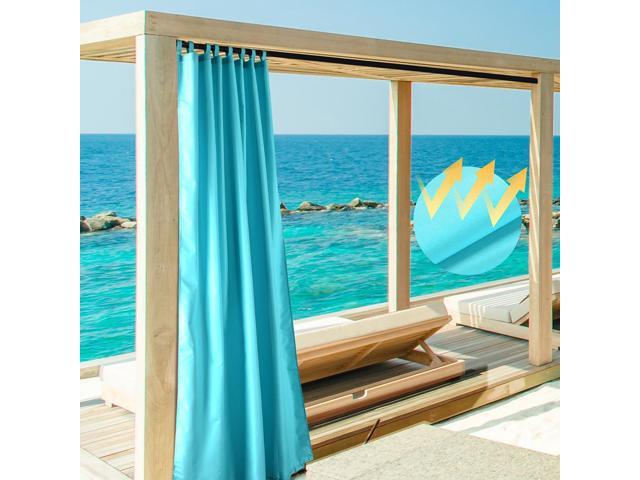 Yescom 54'x120' Outdoor Curtain Panel Tab Top UV30+ Patio Pergola Porch Deck 1 Piece