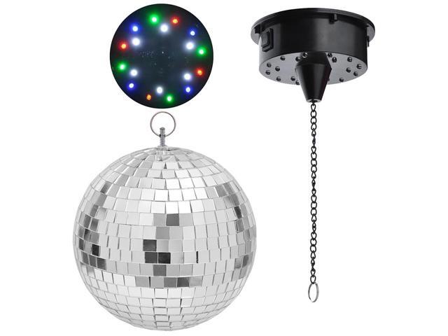 Yescom 12' Large Disco Ball with Motor and Light 6RPM Rotator & 3W RGB Spotlight for 70s 80s Party DJ Bands Club Studio Event