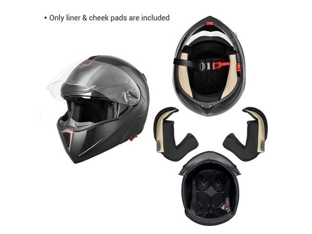 AHR Replacement Top Liner and Cheek Pads Kit for RUN-M1 Size L