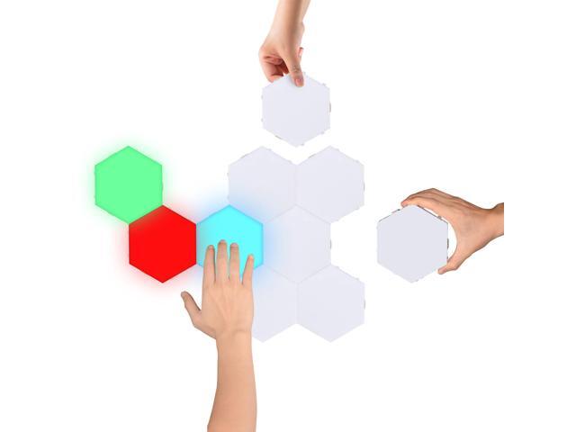 Yescom 40 Block Smart LED Hexagon Light Panel Touch Sensitive Magnetic Wall Mount DIY Gifts