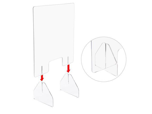 Yescom 4 Pack 24'x24' Acrylic Screen Board Table Guard Barrier Divider Shield Office