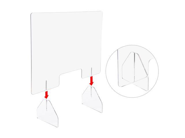 Yescom 3 Pack 36'x24' Acrylic Screen Board Table Guard Barrier Divider Shield Office
