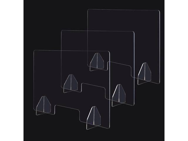 Yescom 3 Pack 36'x24' Acrylic Screen Board Table Guard Barrier Divider Shield Office