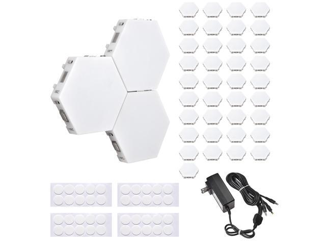 Yescom 40 Block Smart LED Hexagon Light Panel Touch Sensitive Magnetic Wall Mount DIY Gifts