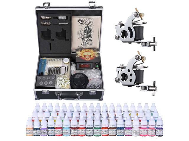 Photos - Other Power Tools YescomUSA Complete Tattoo Kit 54 Color Ink 2 Machine Guns Set LCD Power Supply Equip 