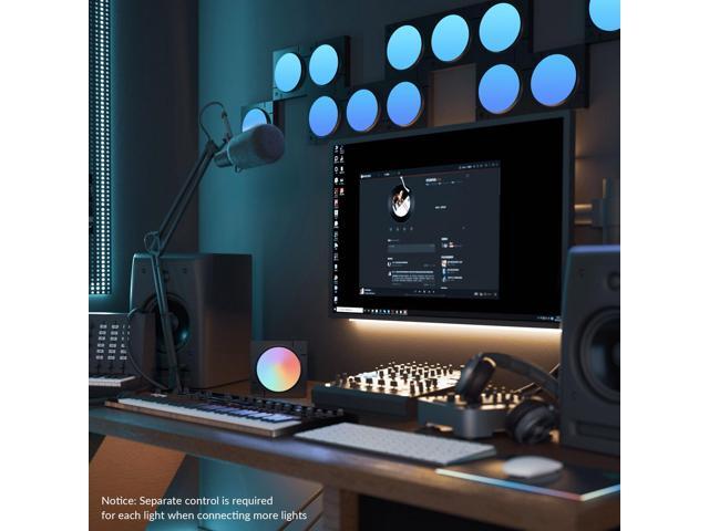 Yescom Wifi Smart LED Color Light Panel Work with Amazon Alexa & Google Home Rhythm Voice Control Magnetic Home Game Gifts