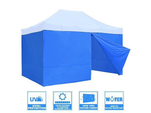 InstaHibit 4 Pack Side Wall for 10x15 Ft EZ Pop Up Canopy Tent UV50+ Zipper Yard
