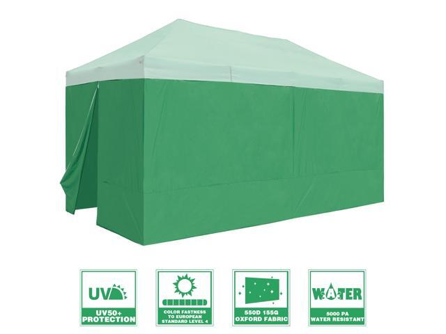 InstaHibit 6 Pack Side Wall for 10x20 Ft EZ Pop Up Canopy Tent UV50+ Zipper Pool