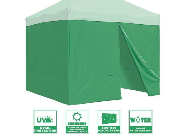 InstaHibit 4 Pack Side Wall for 10x10 Ft EZ Pop Up Canopy Tent UV50+ Zipper Lawn