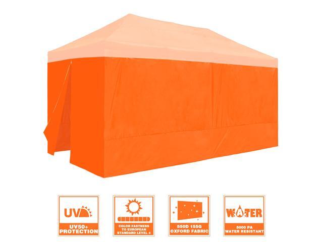 InstaHibit 6 Pack Side Wall for 10x20 Ft EZ Pop Up Canopy Tent UV50+ Zipper 550D