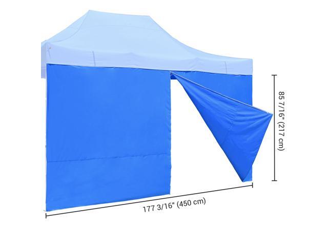 InstaHibit 1 Pack Side Wall for 10x15 Ft EZ Pop Up Canopy Tent UV50+ Zipper Sun