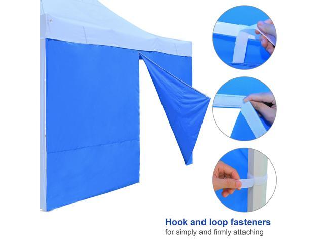 InstaHibit 1 Pack Side Wall for 10x15 Ft EZ Pop Up Canopy Tent UV50+ Zipper Sun