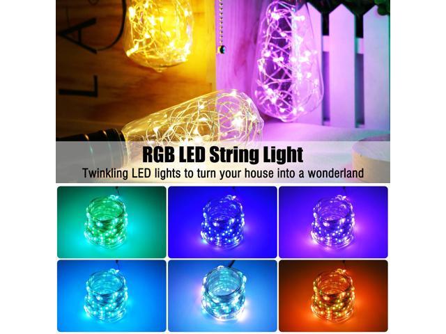 33 Ft Fairy String Lights USB Copper Wire Bluetooth APP Remote Party Wedding